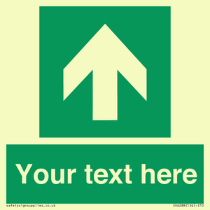 Safe condition Custom arrow up sign